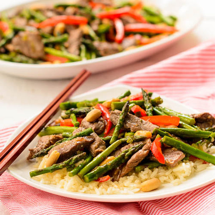 Steak and Asparagus Stir Fry