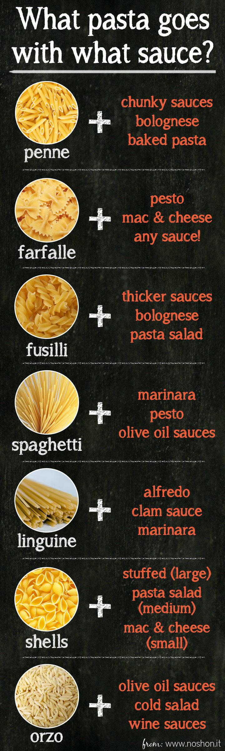 Italian Pasta And Sauces Guide Infographic Ecogreenlove