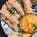 Panko Crusted Barramundi Sticks with Harissa Aioli