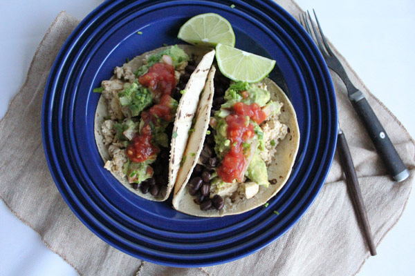 Loaded Tofu Tacos