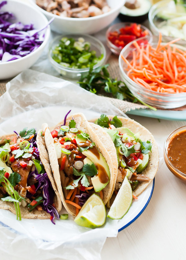 Thai Chicken Tacos