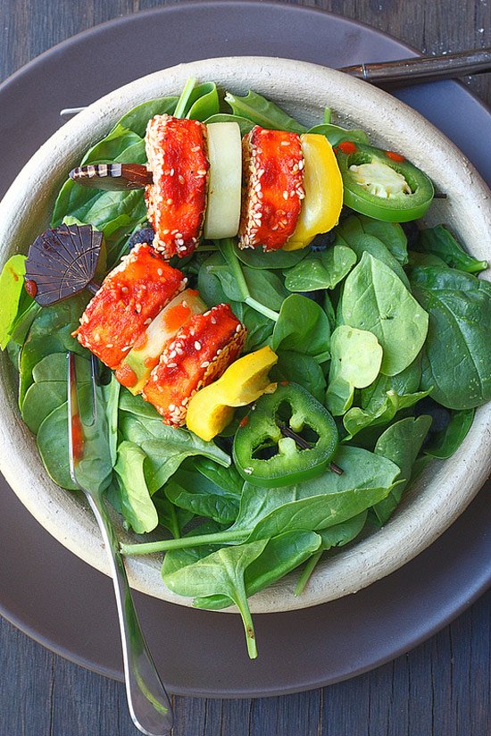 Instead of chicken tikka, make this Paneer Tikka with Yogurt Mint Sauce