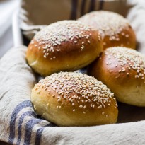 Light Brioche Hamburger Buns