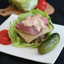 Low Carb Reuben Burgers