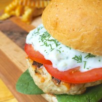 Greek Turkey Burgers with Creamy Tzatziki Sauce
