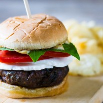Caprese Burger with Balsamic Aioli