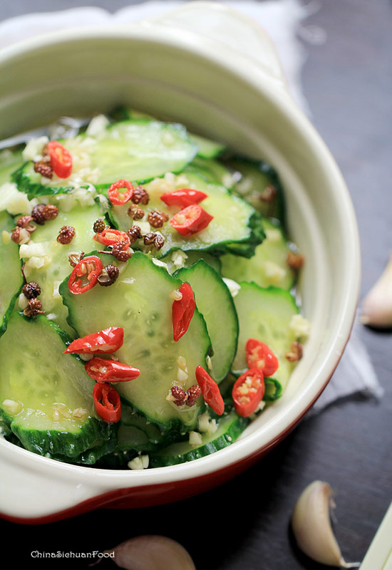 Spicy Pickled Cucumber Salad