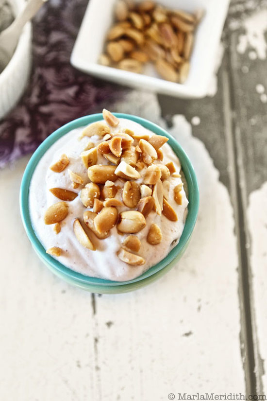 Peanut Butter Coconut Whipped Cream