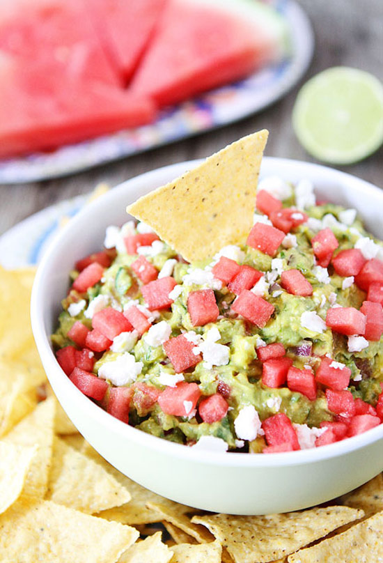 Watermelon Feta Guacamole