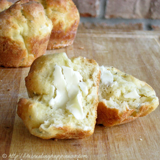 Triple Herb Overnight Dinner Rolls
