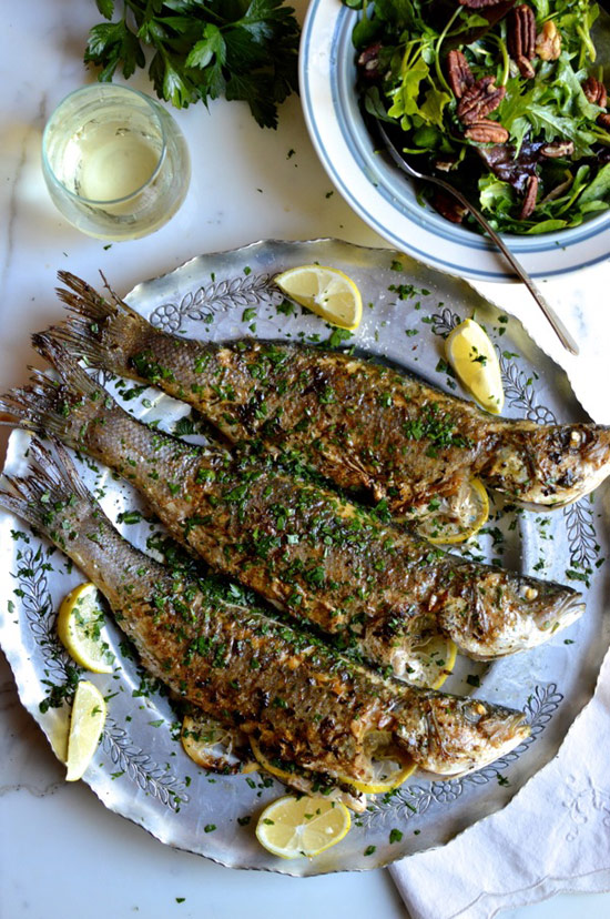 Lemon Soy Whole-Roasted Branzino