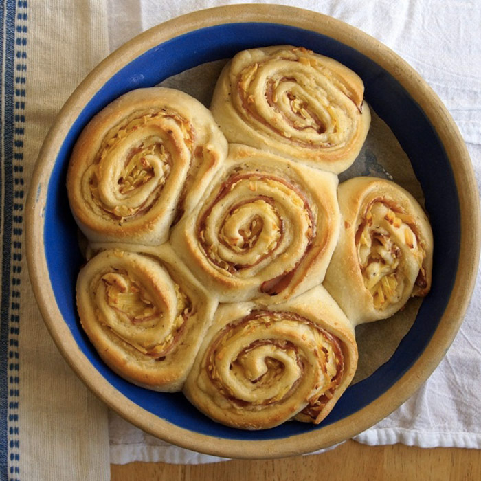 Ham and Gruyere Breakfast Buns
