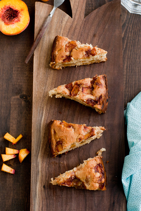 Peachy Cinnamon Coffee Cake