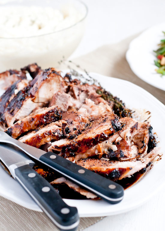 Slow Cooker Herbed Balsamic Pork Roast
