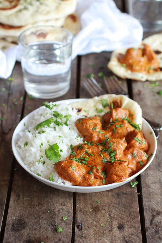 Easier Healthier Crockpot Butter Chicken
