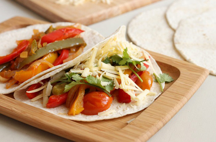 Slow Cooker Veggie Fajitas