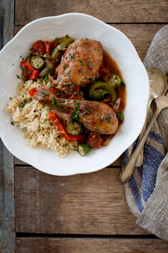 Slow Cooker Chicken and Okra