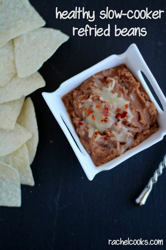 Healthy Slow Cooker Refried Beans