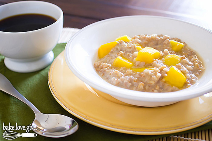 Slow Cooker Mango Sticky Farro
