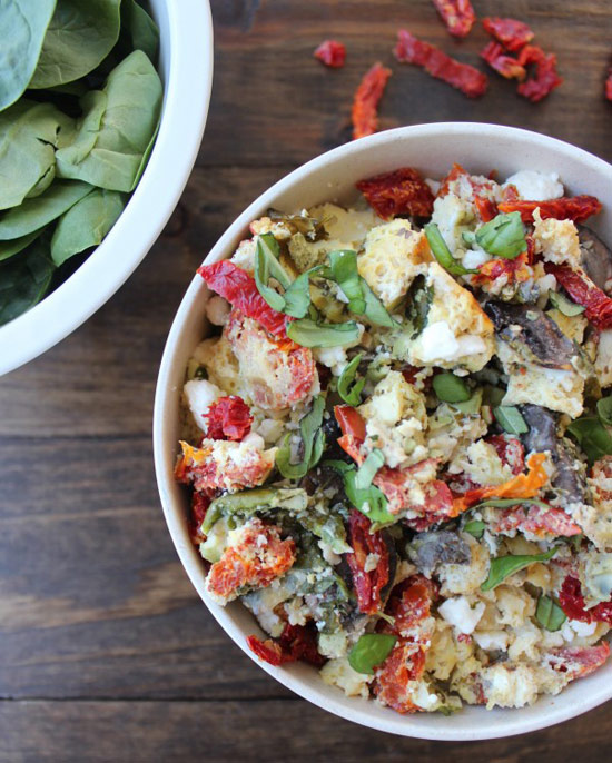 Greek Eggs Crockpot Breakfast Casserole