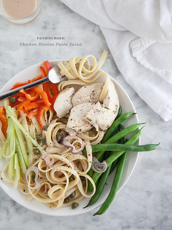 Chicken Nicoise Pasta Salad