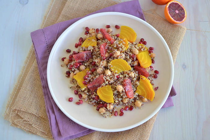 Quinoa, Beet and Blood Orange Salad