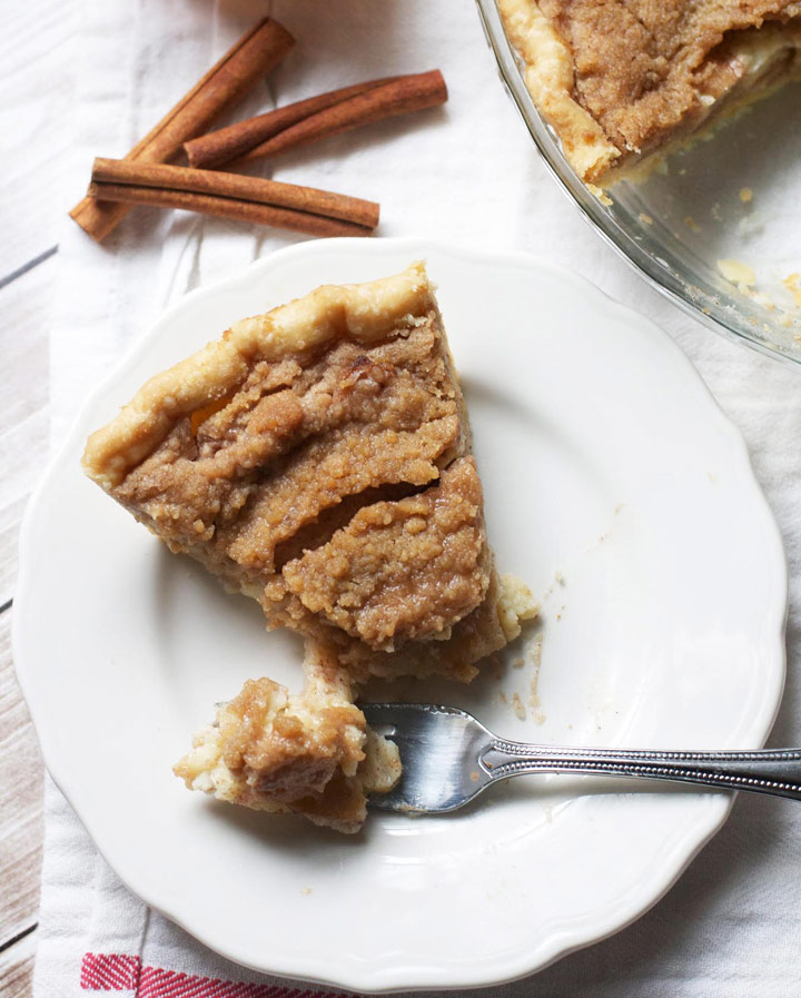 Brown Butter Apple Custard Pie