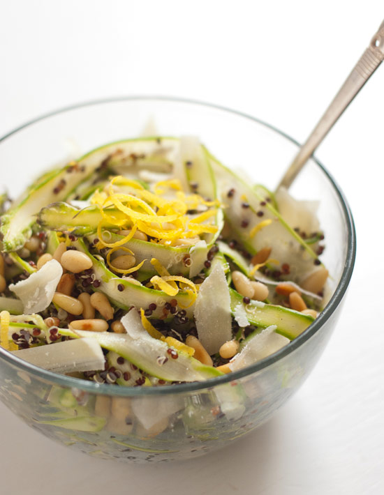 Shaved Asparagus and Quinoa Salad